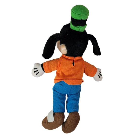 2/$15 Disneyland Parks Goofy Plush Soft Doll 14" Floppy Green Hat Pants Vintage - Picture 7 of 10